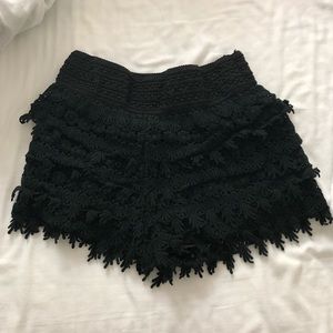 Macy’s crochet shorts